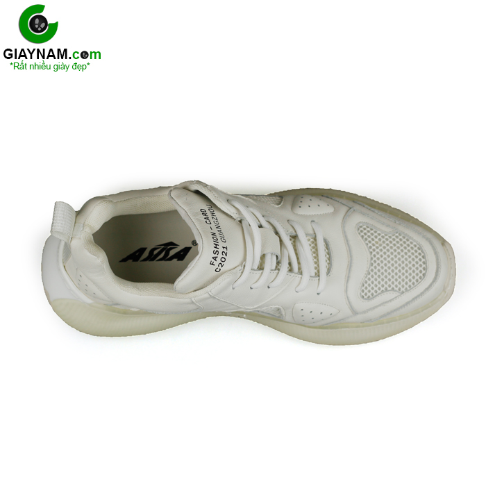 Giày thể thao nam da bò màu trắng; BD20053T4